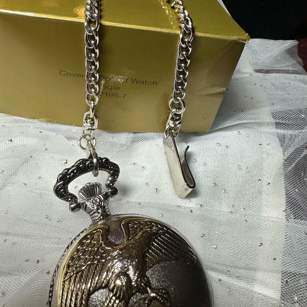 Avon Vintage Covered Pocket Watch